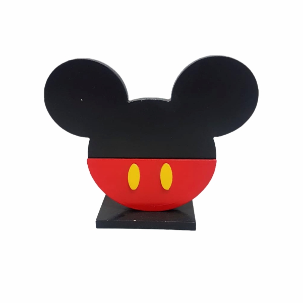 Recorte - Cabeça do Mickey Madeira